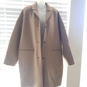 Wool Blend Coat tan size 1…